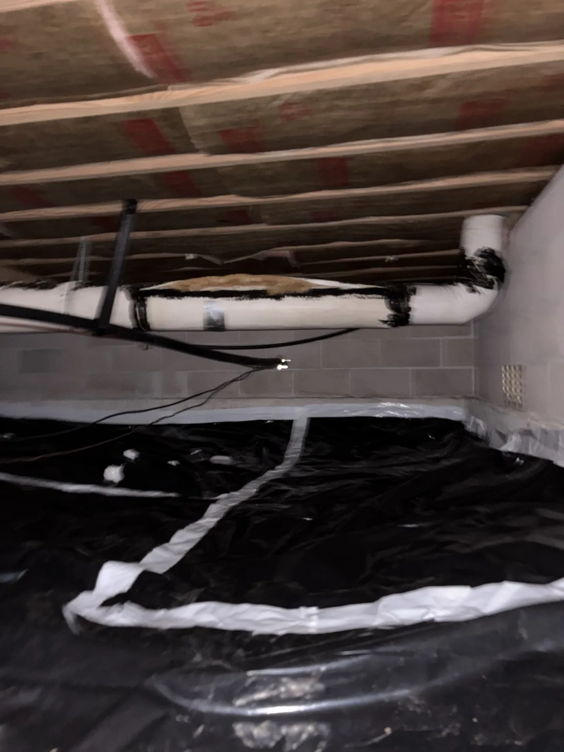 Crawlspace Ground Vapor Barrier — Marble Falls — project photograph 4