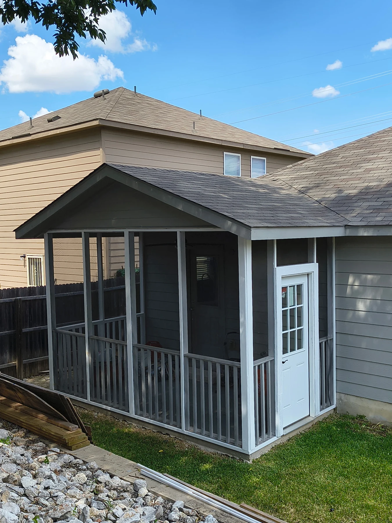 Covered Patio Addition & Screen Enclosure