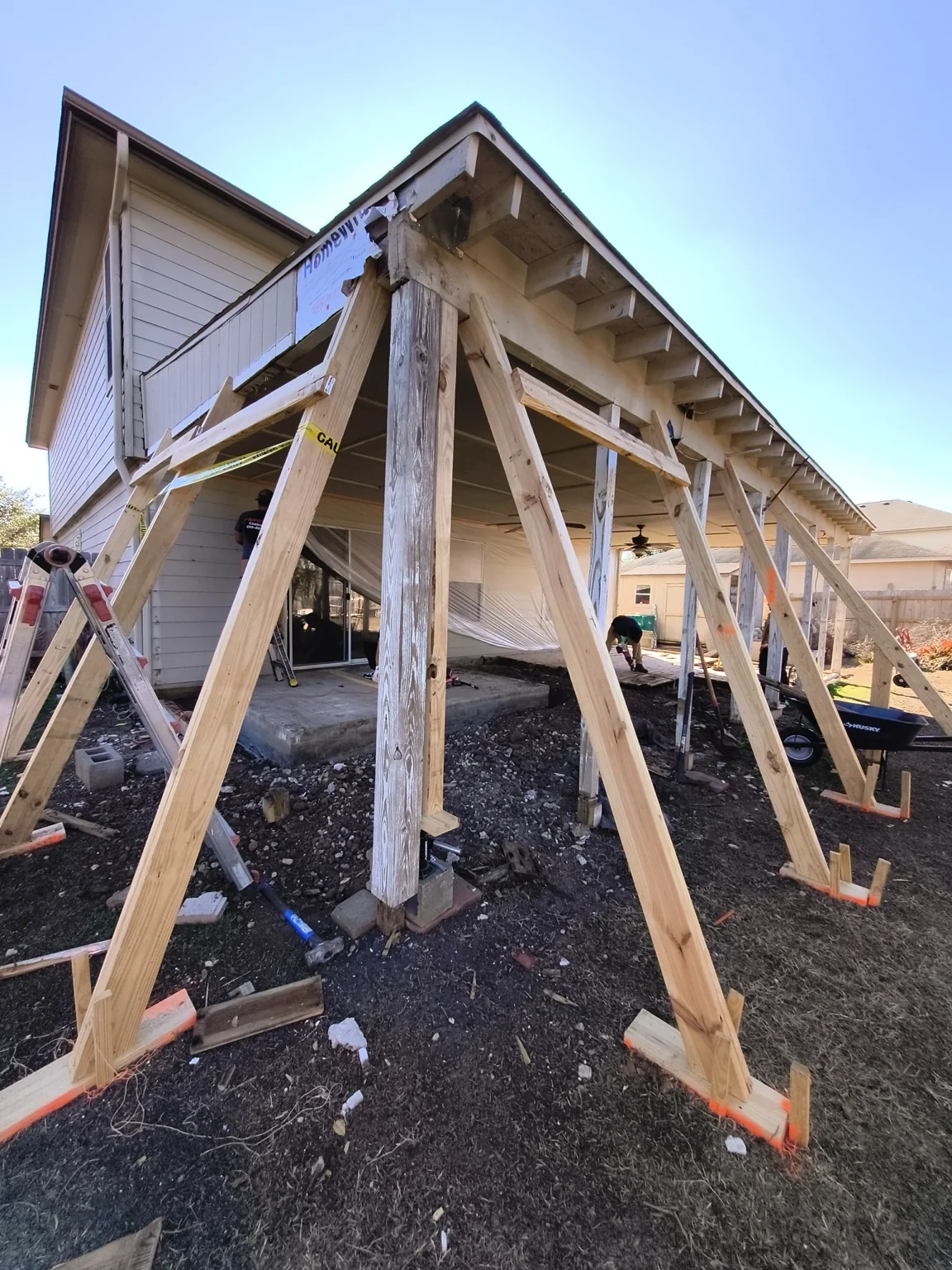 Covered Patio Structural Rehabilitation & Screen Enclosure