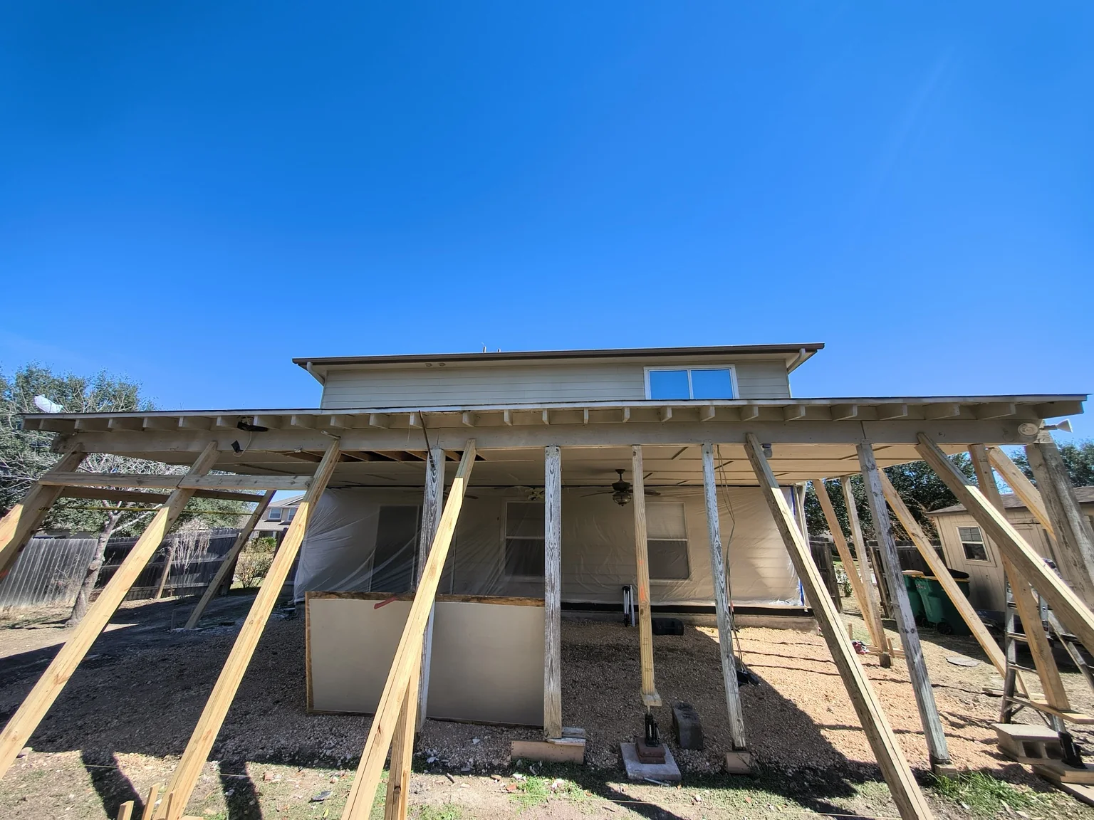 Structural patio rehabilitation project